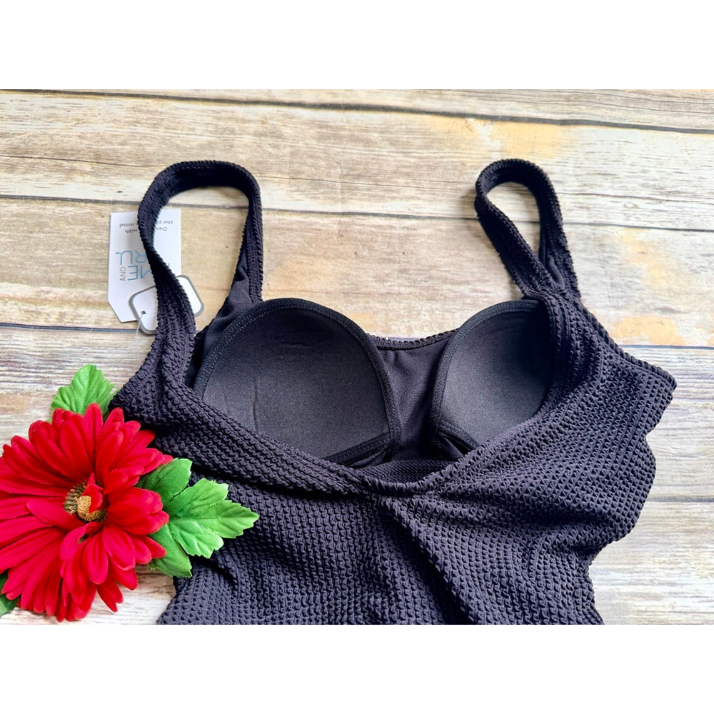 NWT BLACK 1 PIECE SWIMSUIT - Picture 6 of 11